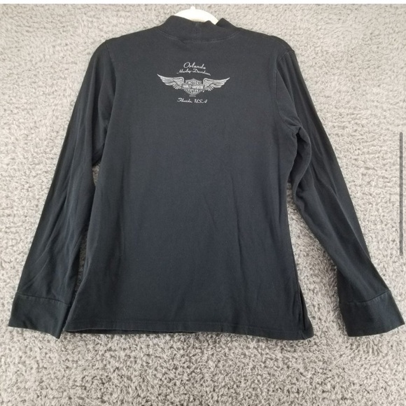 ▫️Harley Davidson Black Eagle Long Sleeve Tee Shirt Women's 1X - Picture 4 of 6